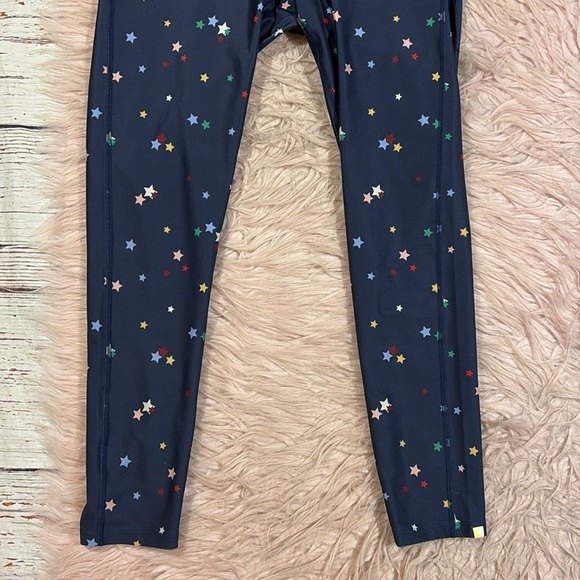 Summersalt Do It All High Rise 7/8 Leggings Deep Sea Blue Scatter Star Print - Picture 6 of 9